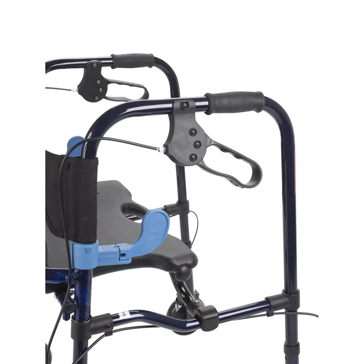 Clever Lite 4-Wheel Rollator Walker with 8" Casters